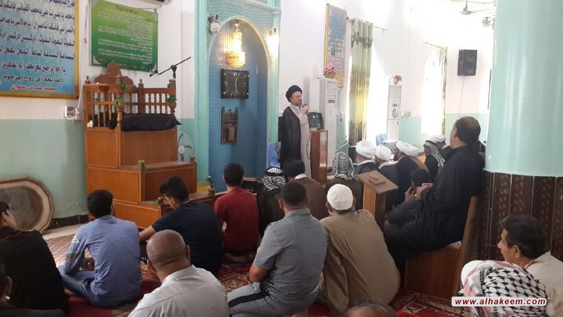 سخنرانی سید عزالدین حکیم در یکی از مساجد شهر العماره