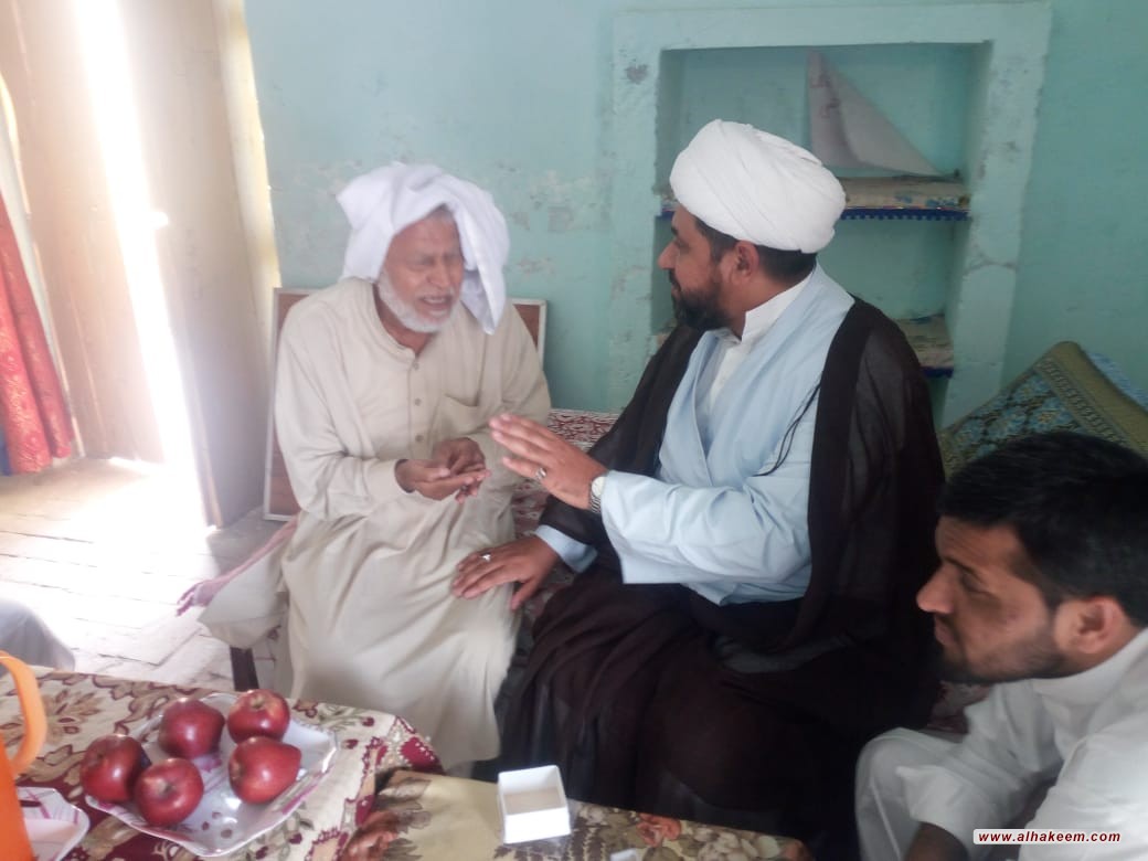 قسم التبليغ الخارجي بمكتب المرجع الكبير السيد الحكيم (مدّ ظله) يزور احد علماء الدين في أقليم البنجاب بالباكستان 