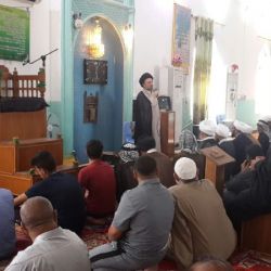 سخنرانی سید عزالدین حکیم در یکی از مساجد شهر العماره
